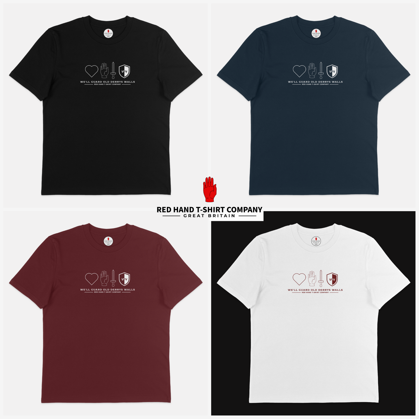 RHTC Heart, Hand, Sword & Shield T-shirt