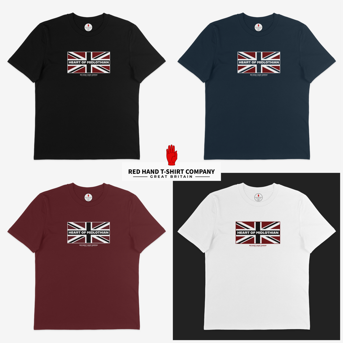 Heart of Midlothian Union Flag T-shirt