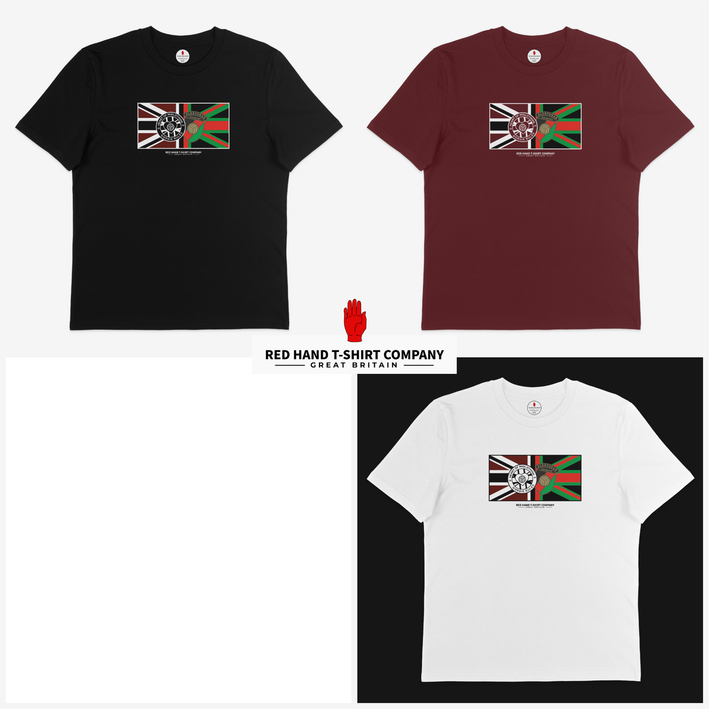 Hearts Glentoran Union Flag T-shirt