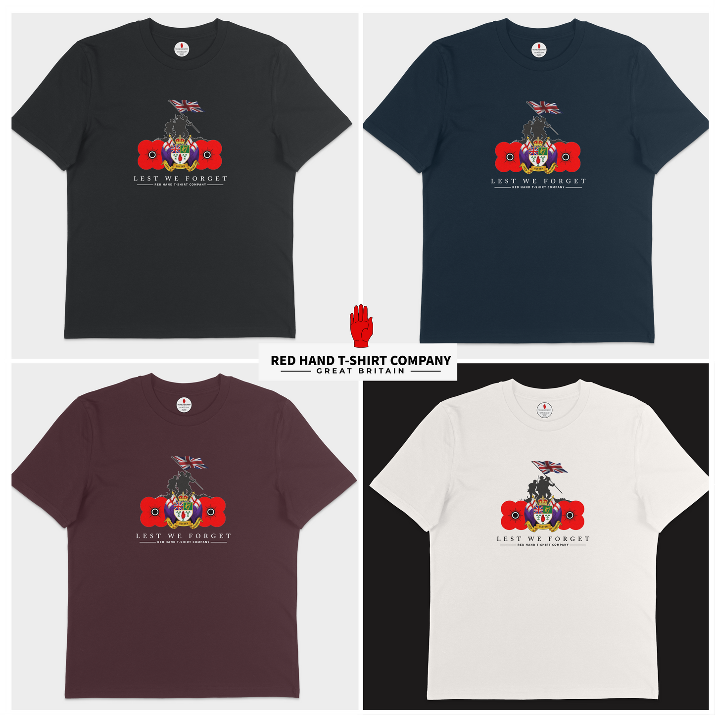 36th Ulster Division Lest We Forget T-shirt