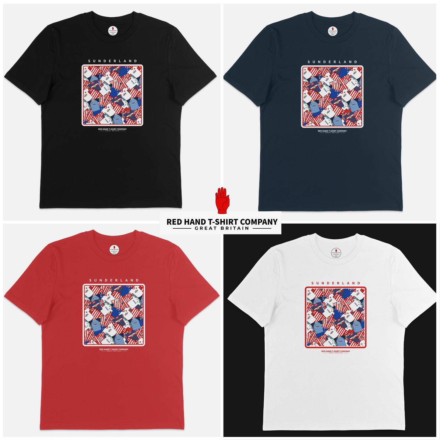 Sunderland Retro Kit T-shirt