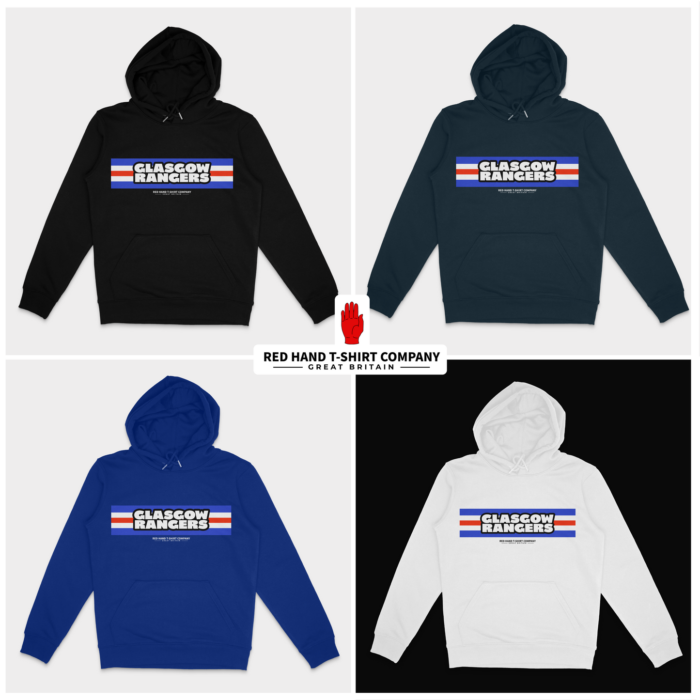 Glasgow Rangers Five Stripe Hoodie