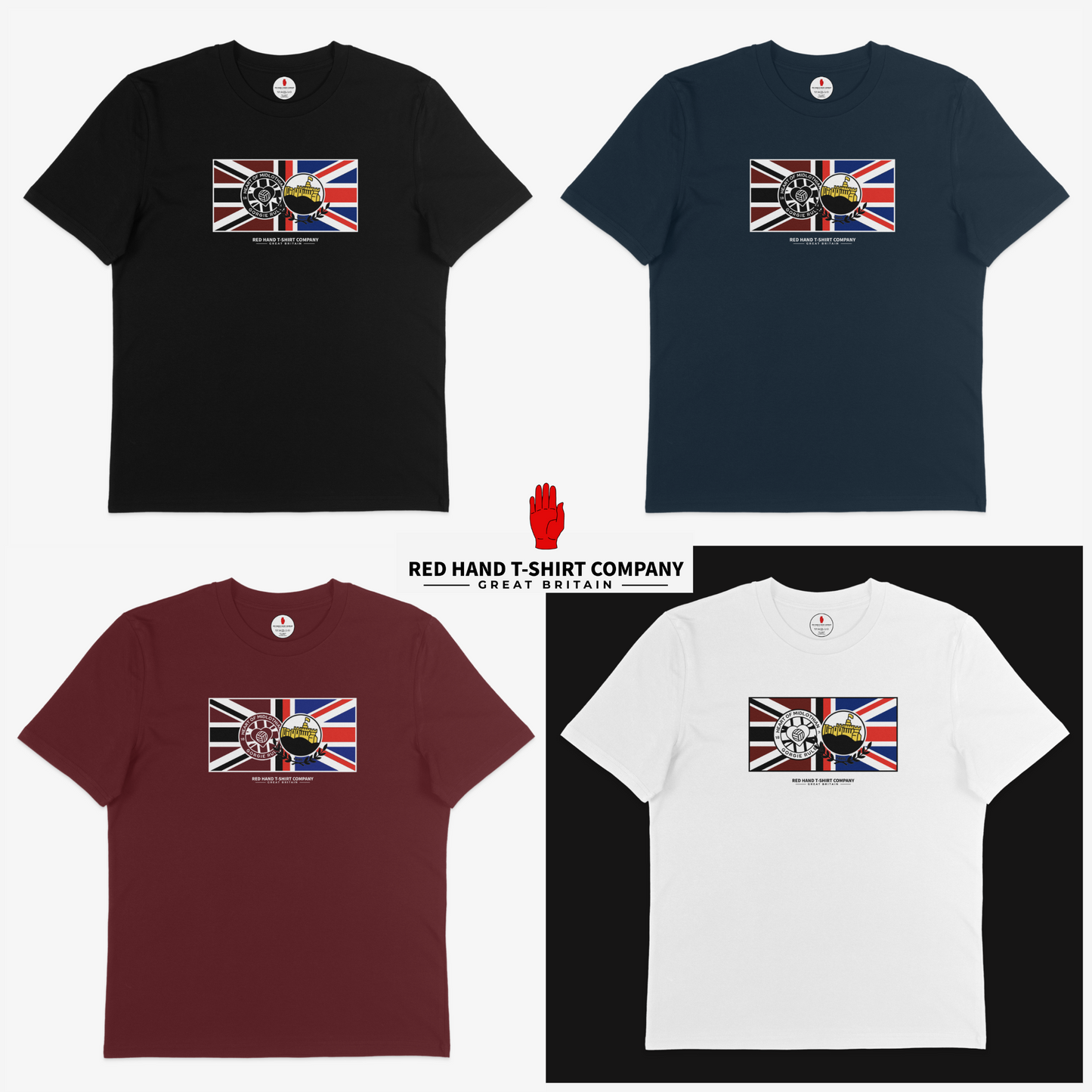 Hearts Linfield Union Jack T-Shirt