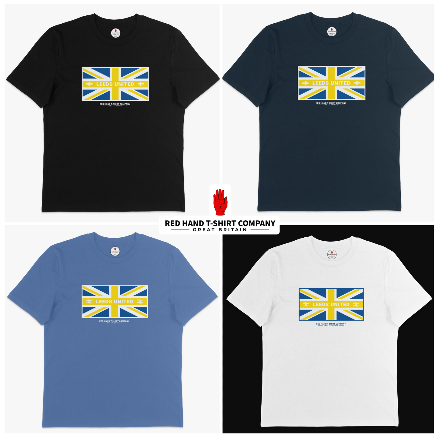 Leeds United Union Flag T-Shirt