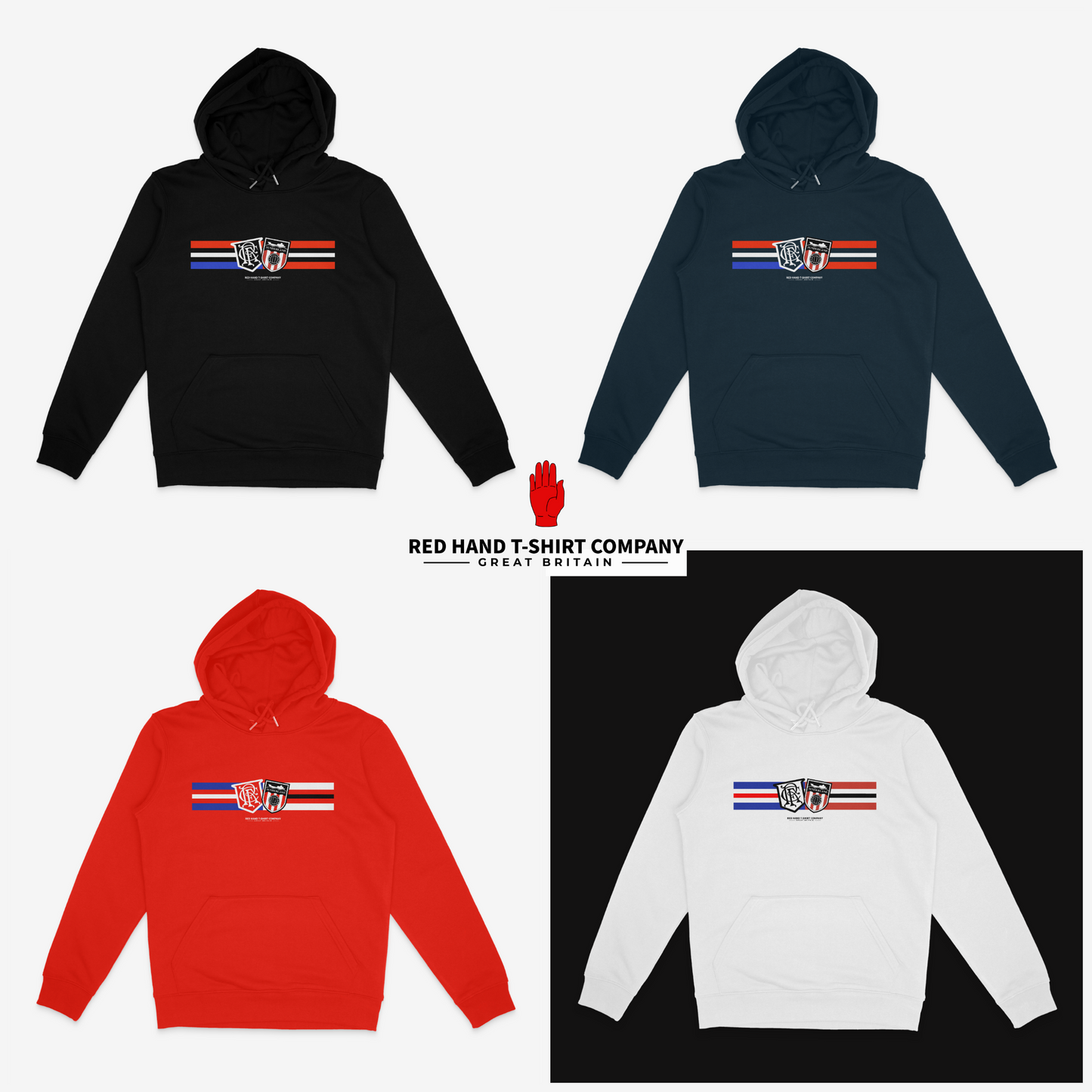 Sunderland Rangers Five Stripe Hoodie