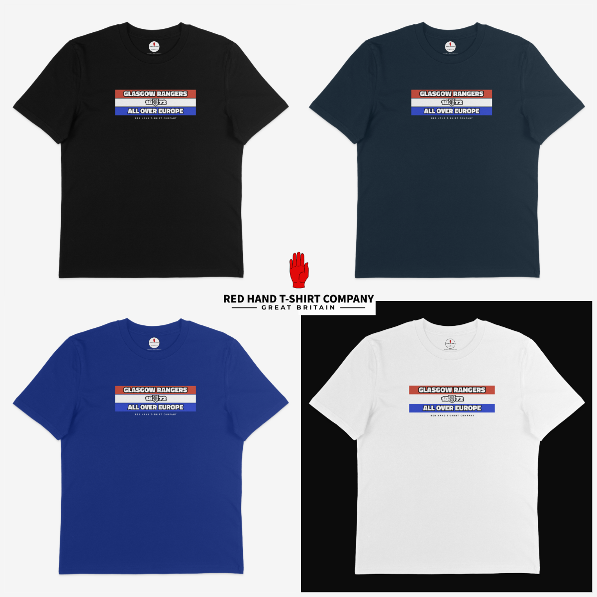 Glasgow Rangers All Over Europe
T-shirt