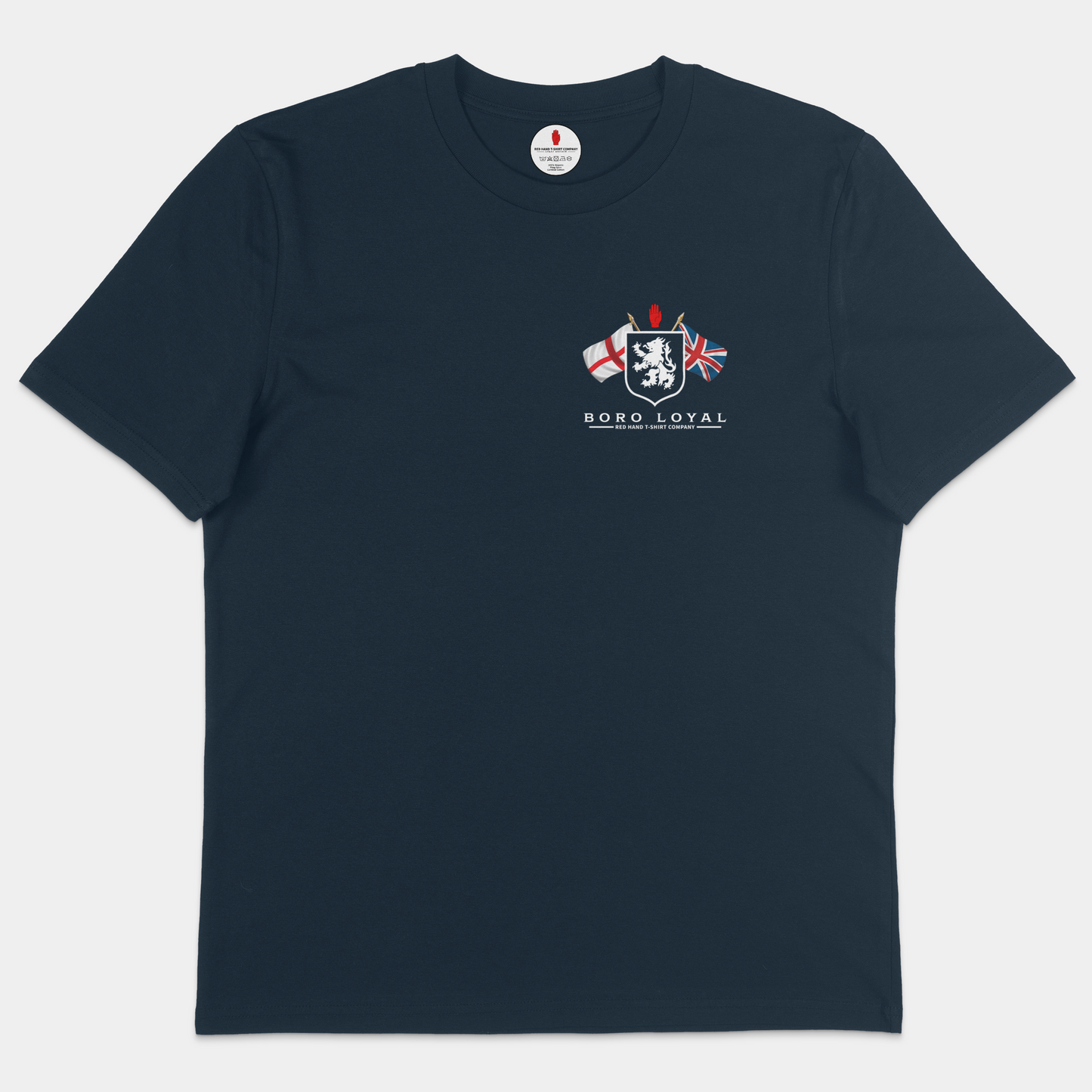 Boro Loyal Crossed Flags T-shirt (Breast Print)