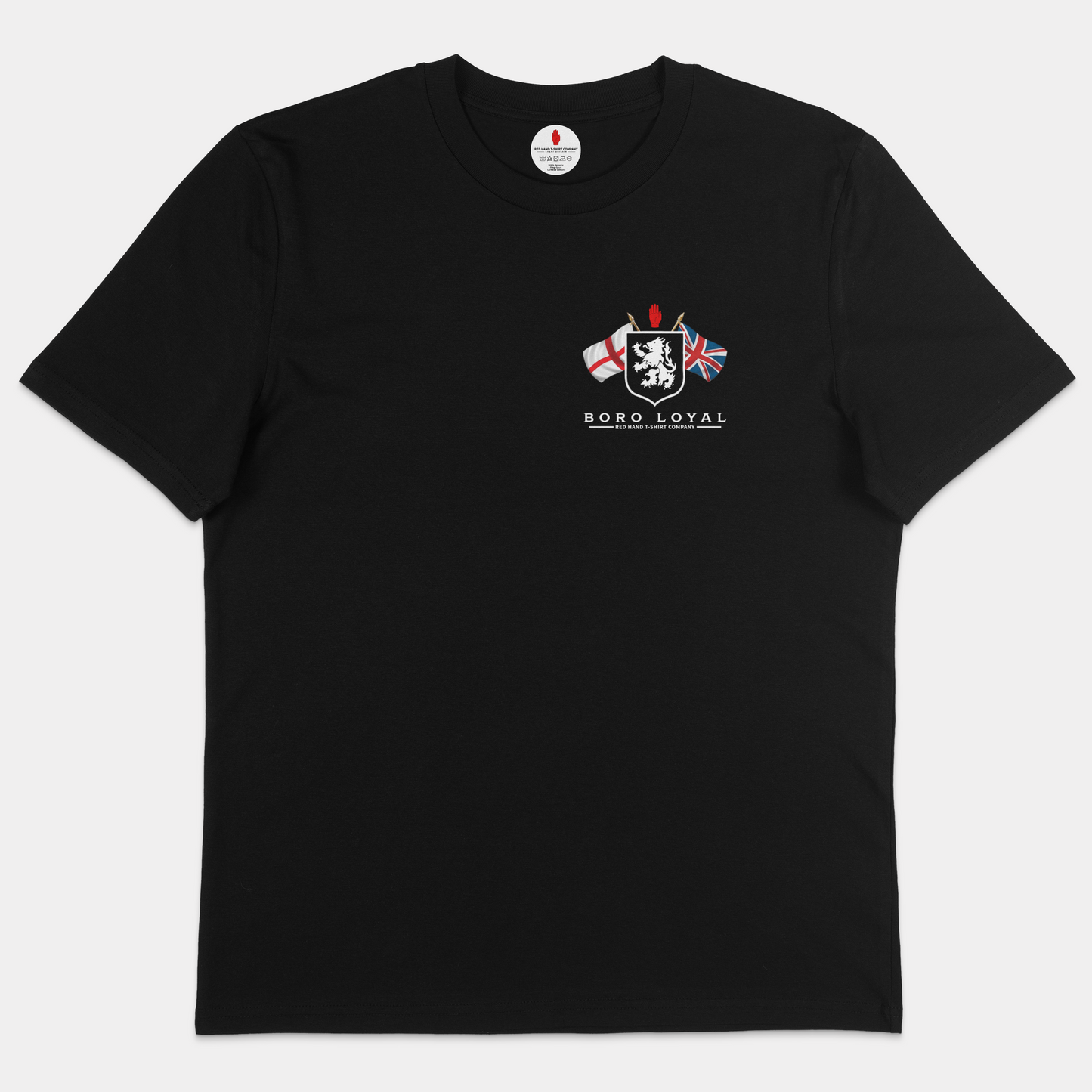 Boro Loyal Crossed Flags T-shirt (Breast Print)