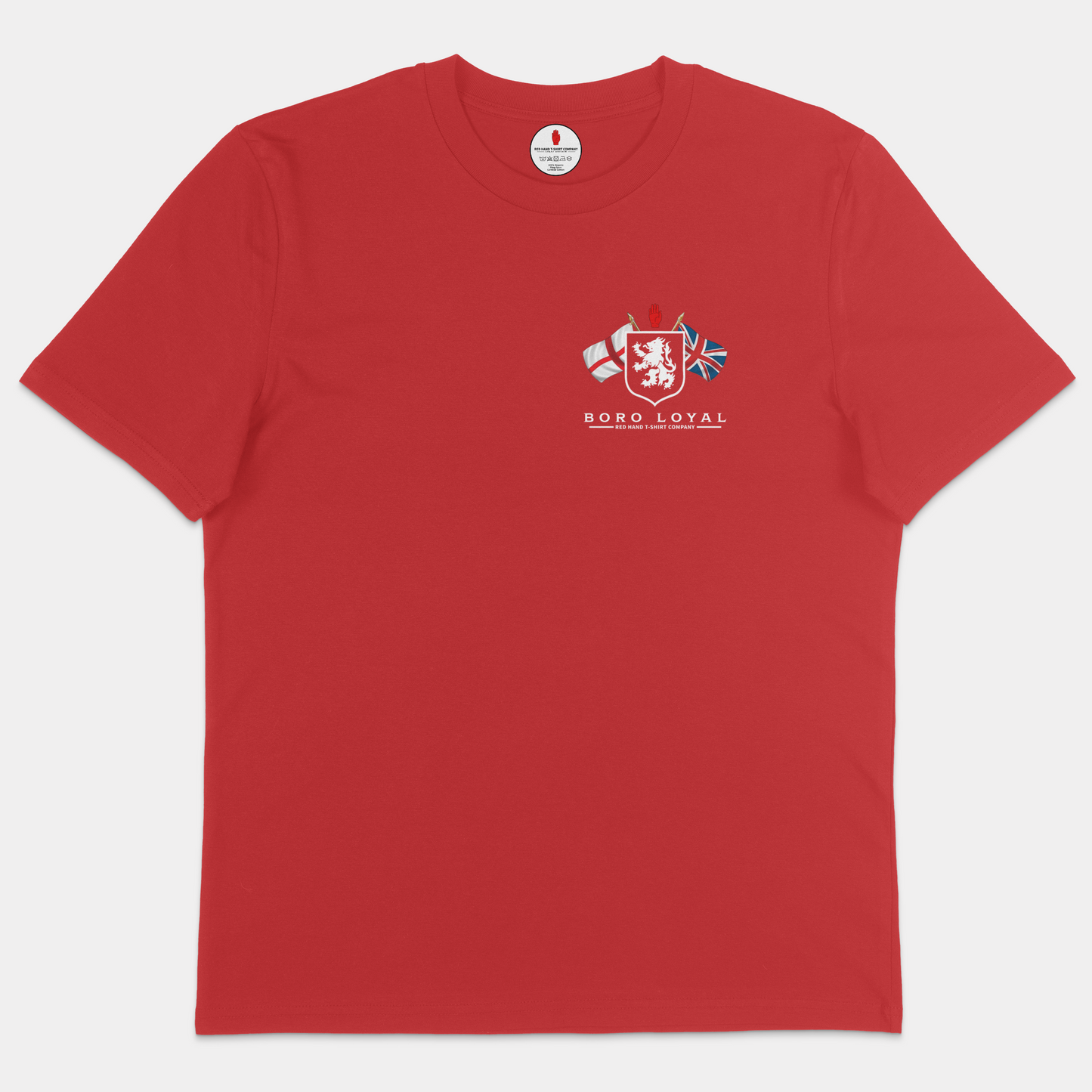 Boro Loyal Crossed Flags T-shirt (Breast Print)