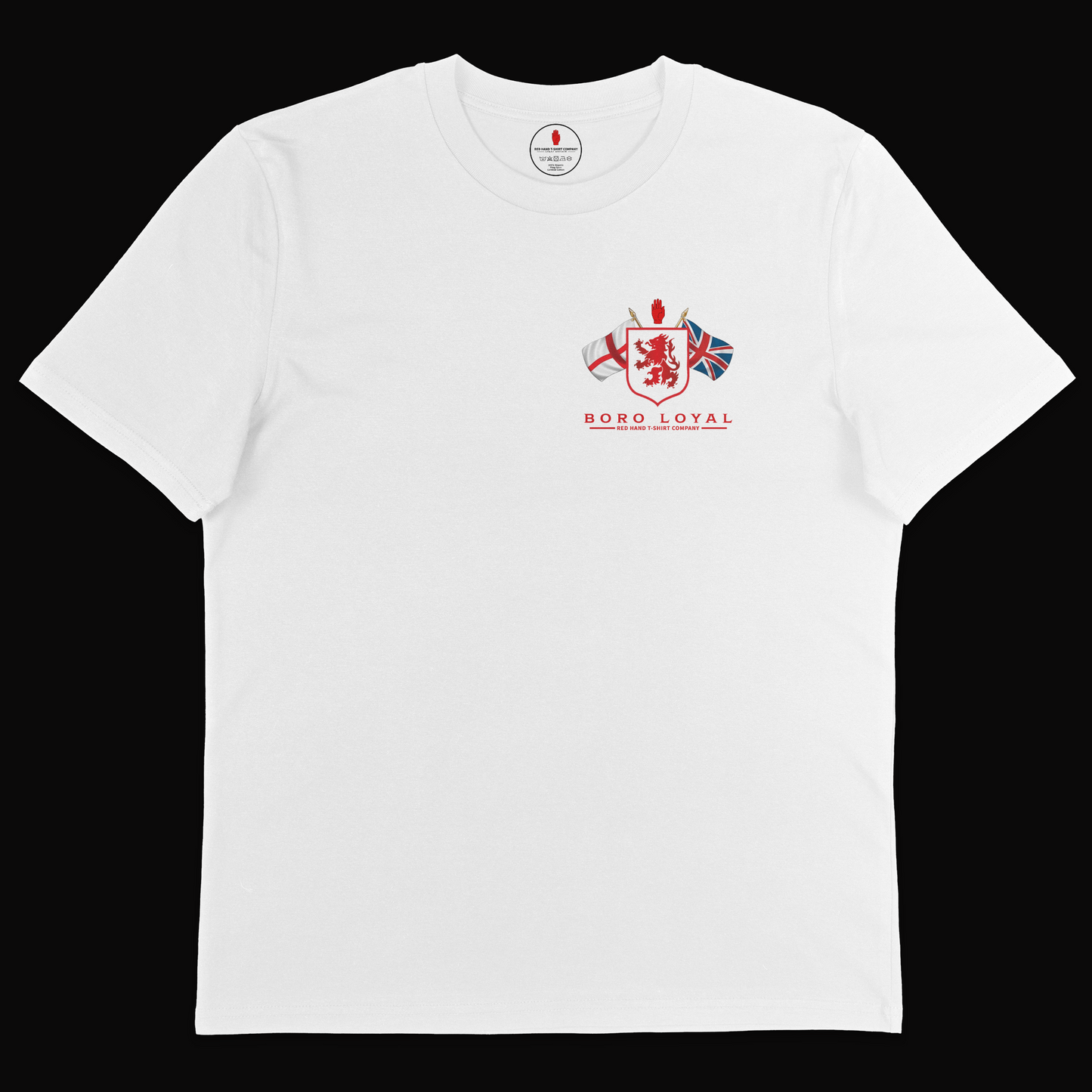 Boro Loyal Crossed Flags T-shirt (Breast Print)
