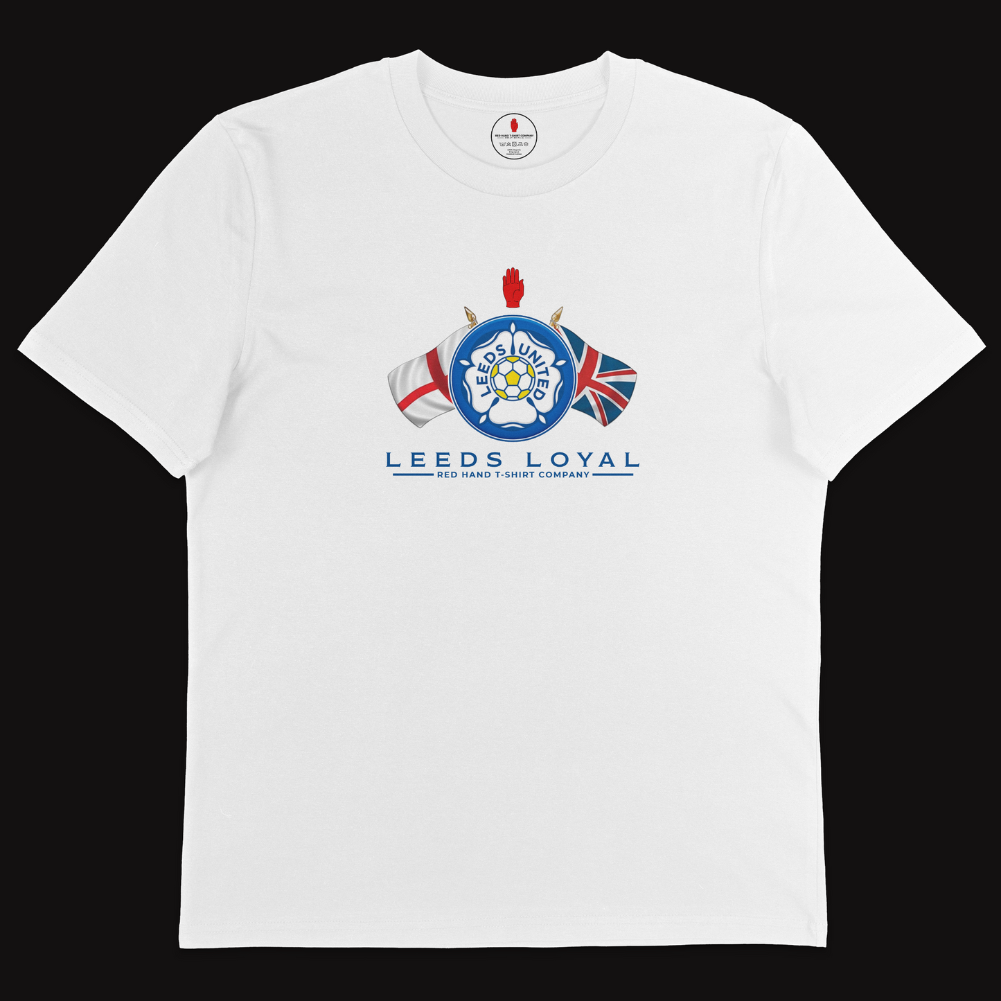 Leeds Loyal Crossed Flags T-Shirt