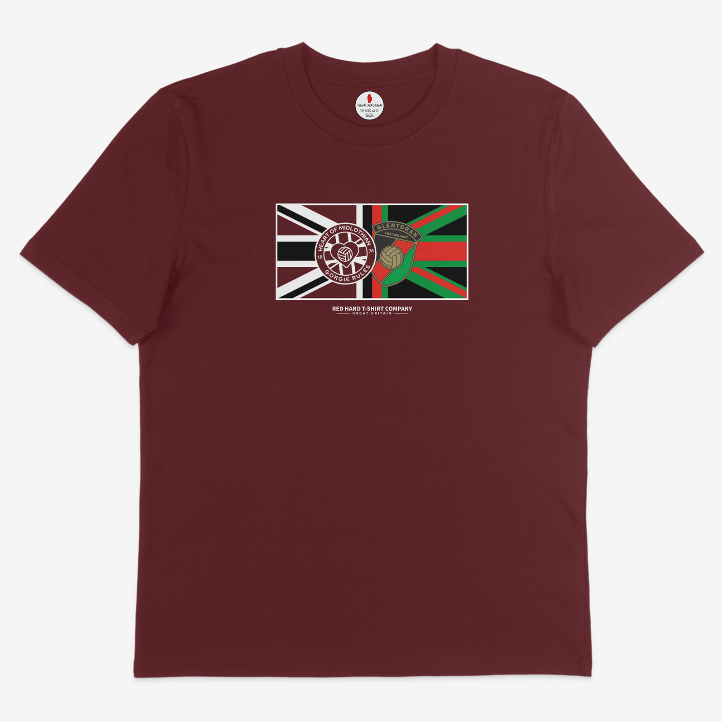 Hearts Glentoran Union Flag T-shirt