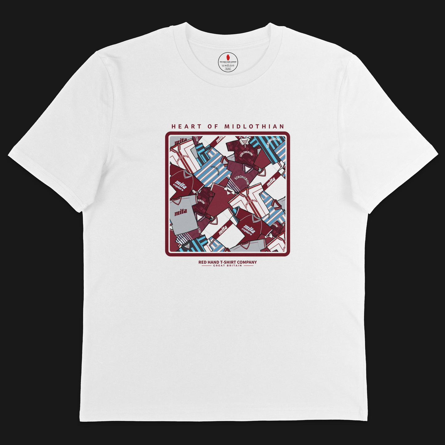 Heart Of Midlothian Retro Kit T-shirt
