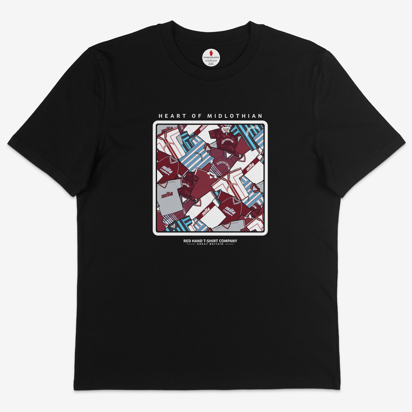 Heart Of Midlothian Retro Kit T-shirt