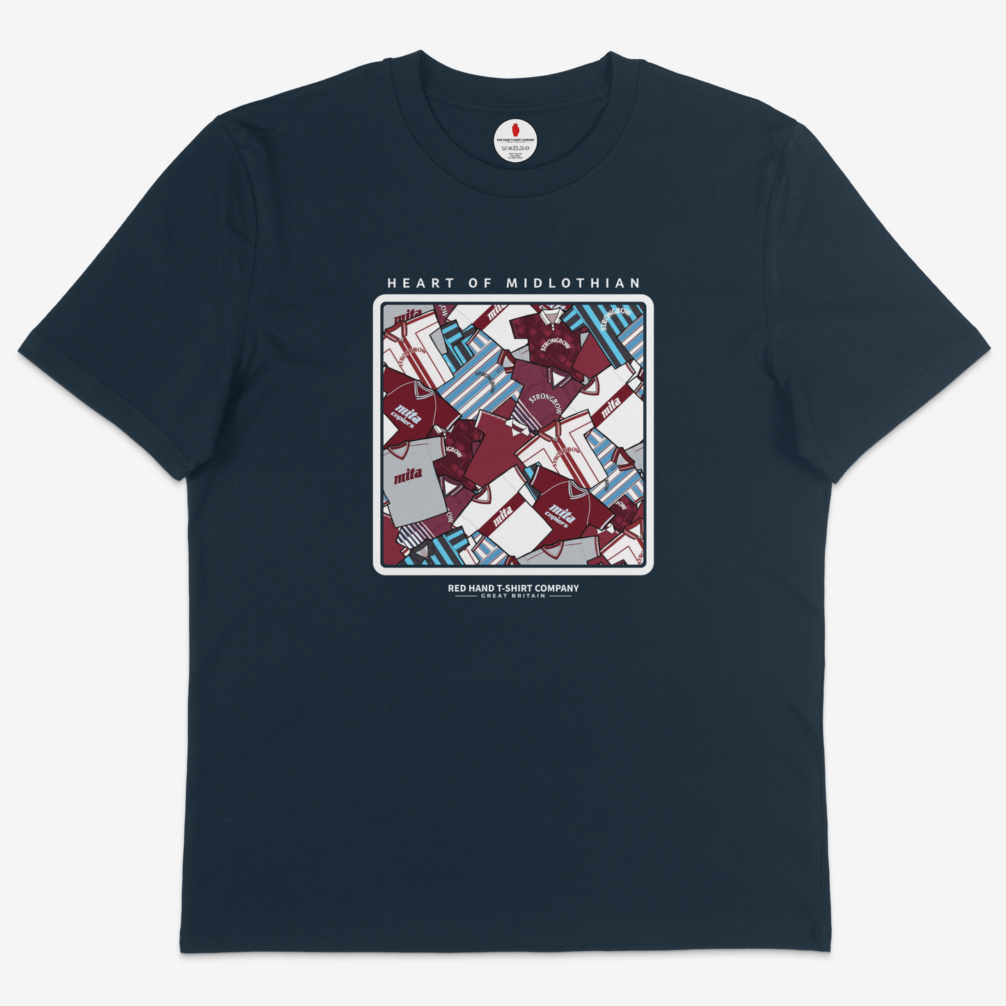 Heart Of Midlothian Retro Kit T-shirt