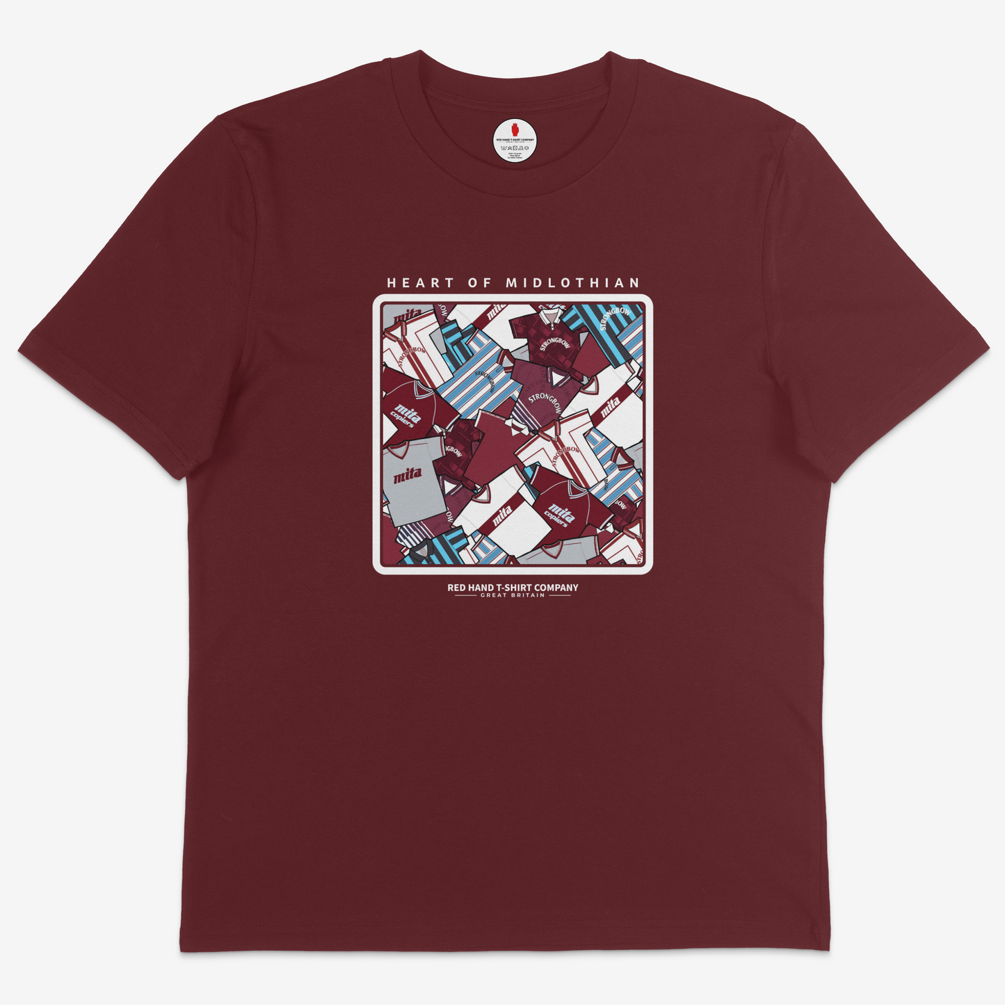 Heart Of Midlothian Retro Kit T-shirt