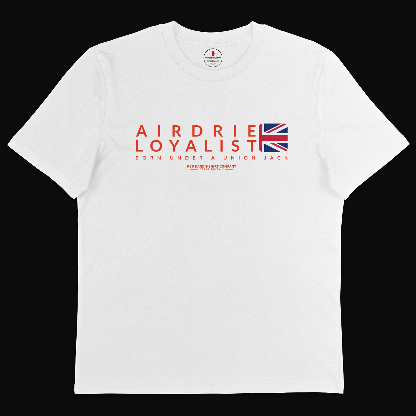 Airdrie Born Under A Union Jack T-shirt