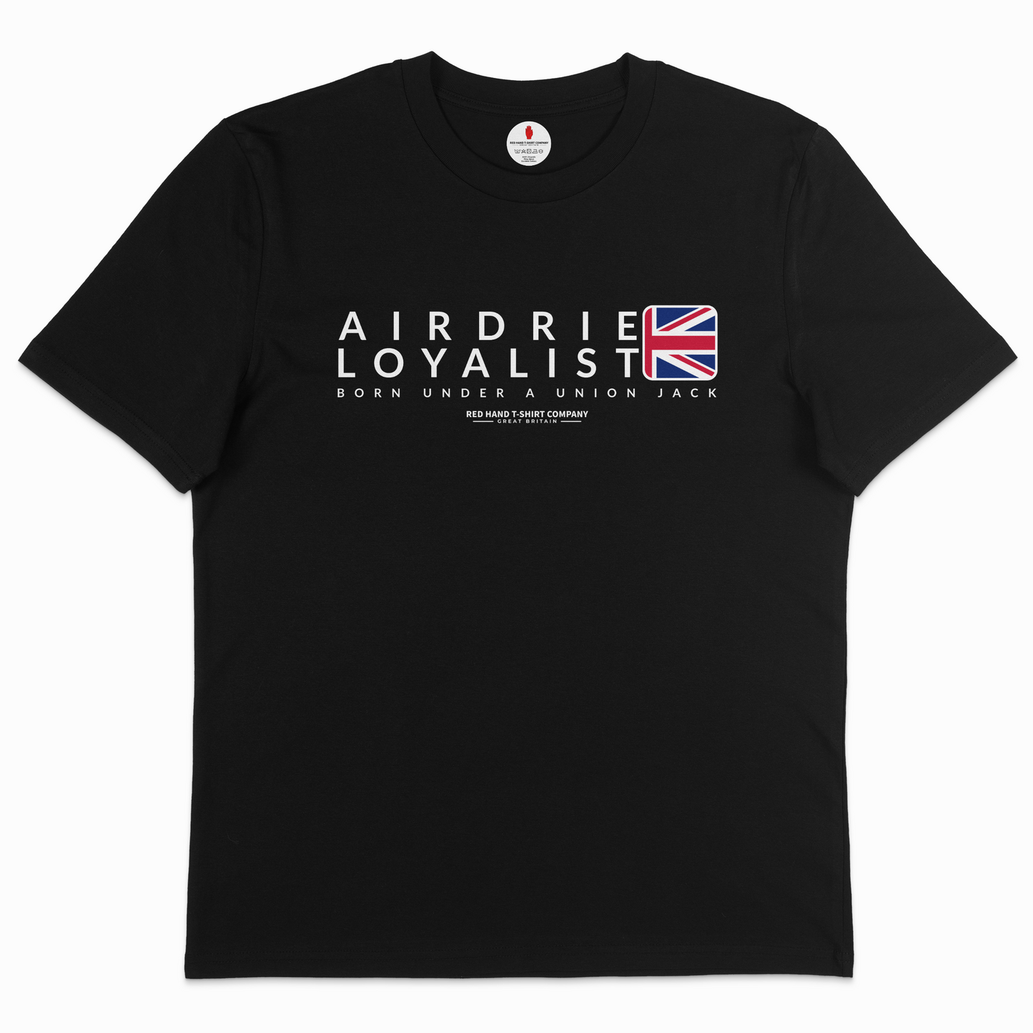 Airdrie Born Under A Union Jack T-shirt