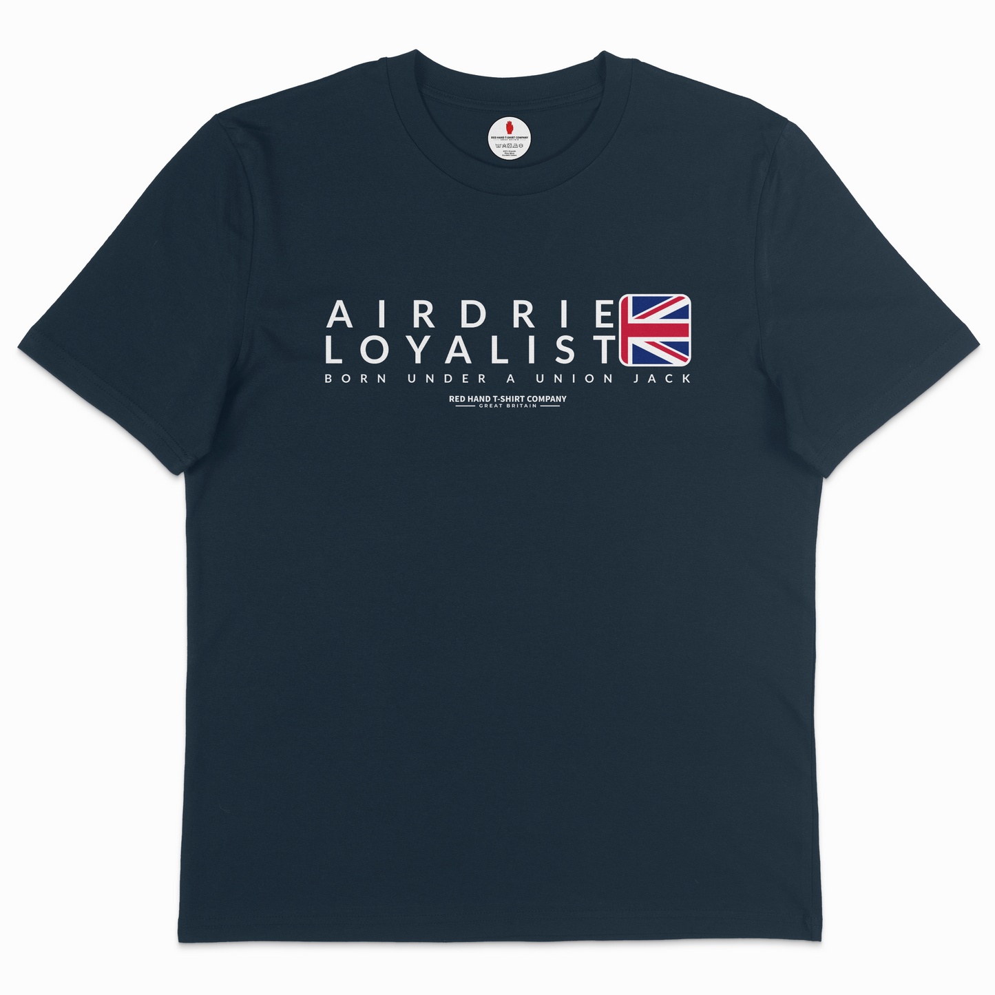 Airdrie Born Under A Union Jack T-shirt