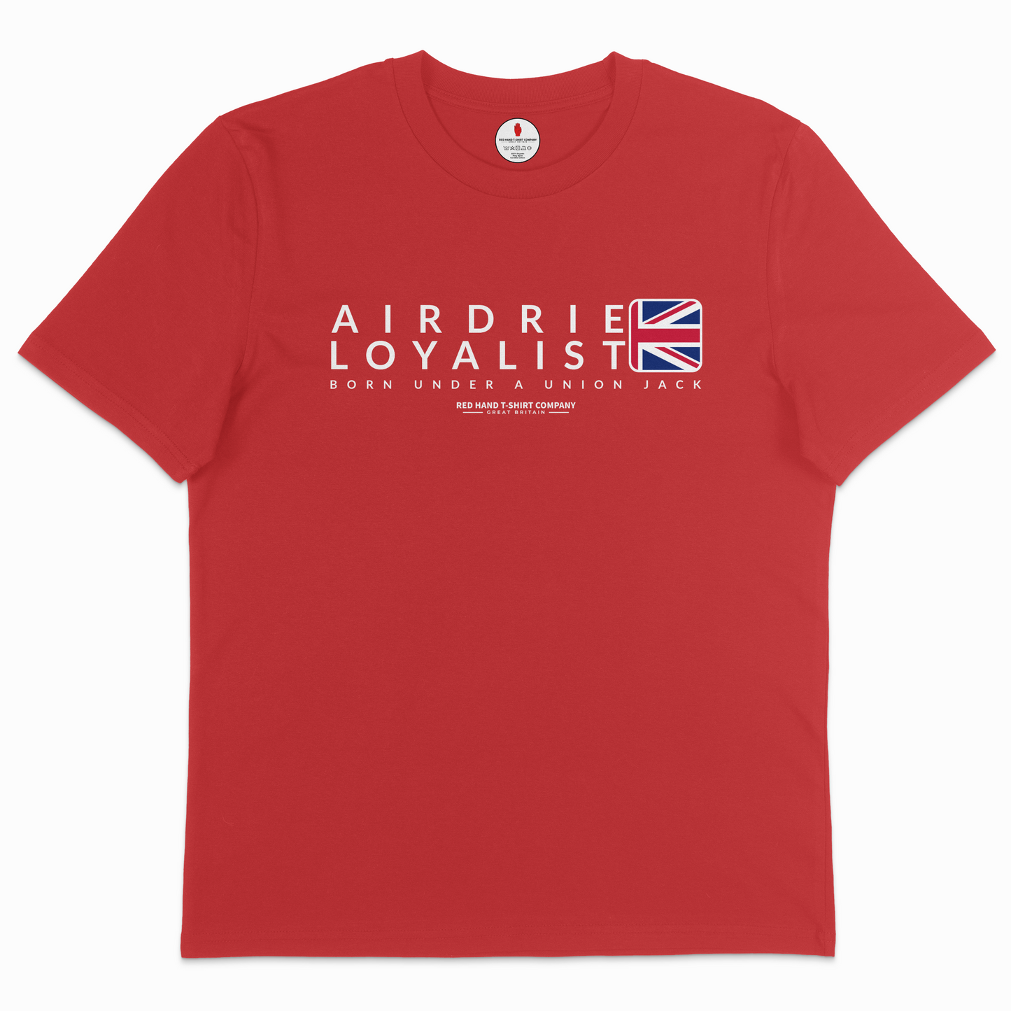 Airdrie Born Under A Union Jack T-shirt