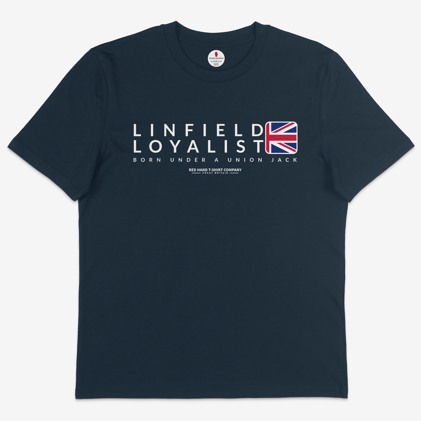 Linfield Born Under A Union Jack T-shirt