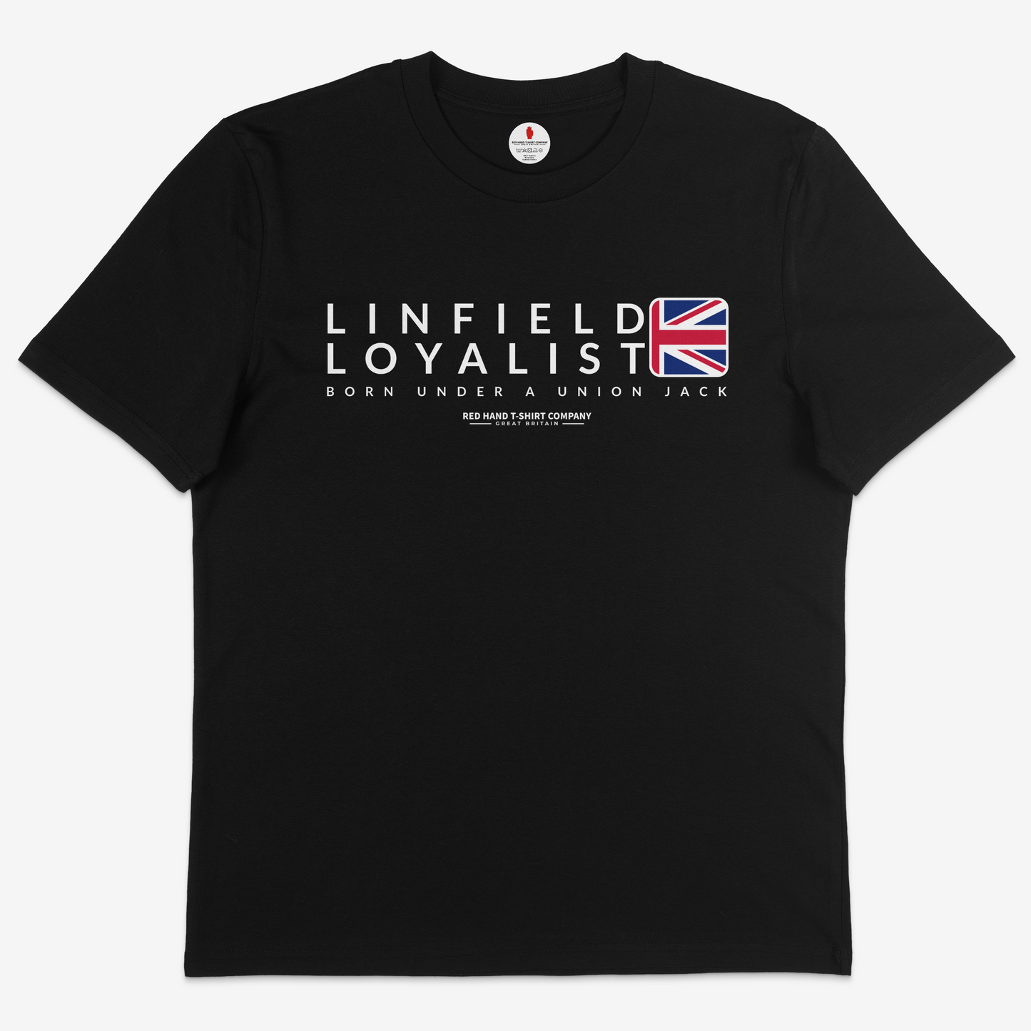 Linfield Born Under A Union Jack T-shirt