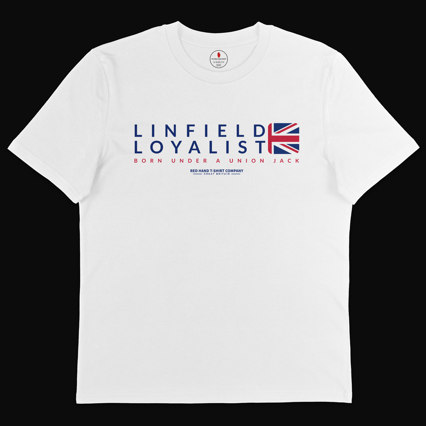 Linfield Born Under A Union Jack T-shirt