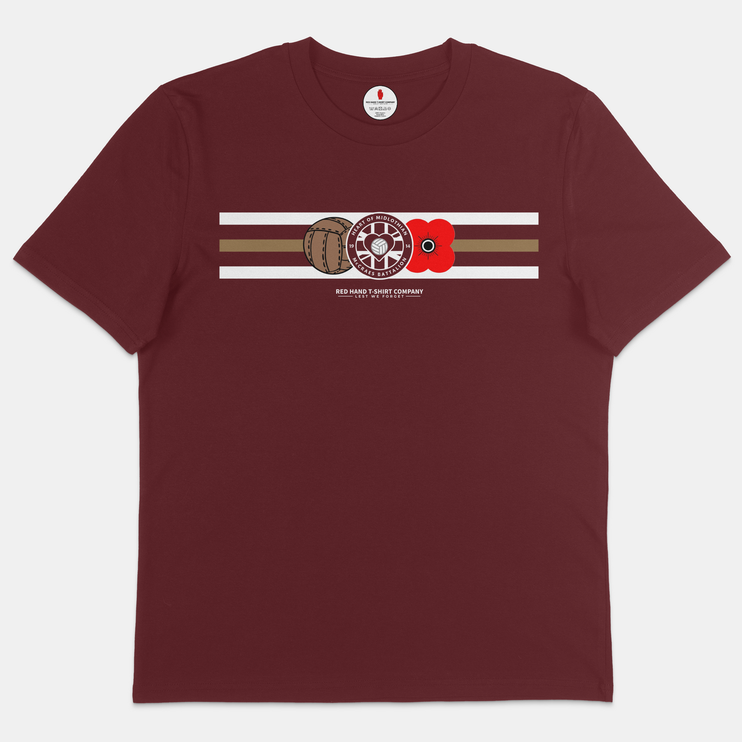 Hearts McCraes Battalion Five Stripe T-shirt