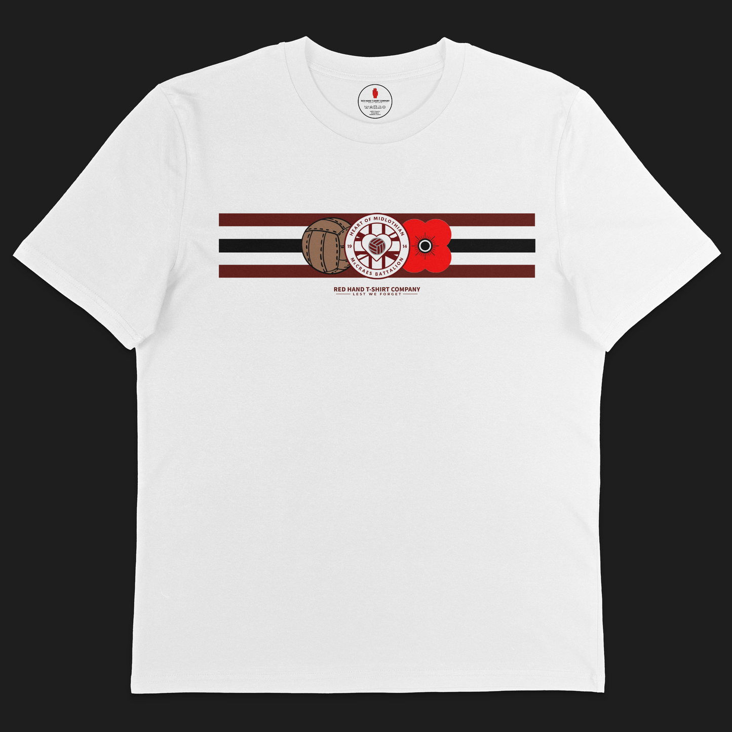 Hearts McCraes Battalion Five Stripe T-shirt