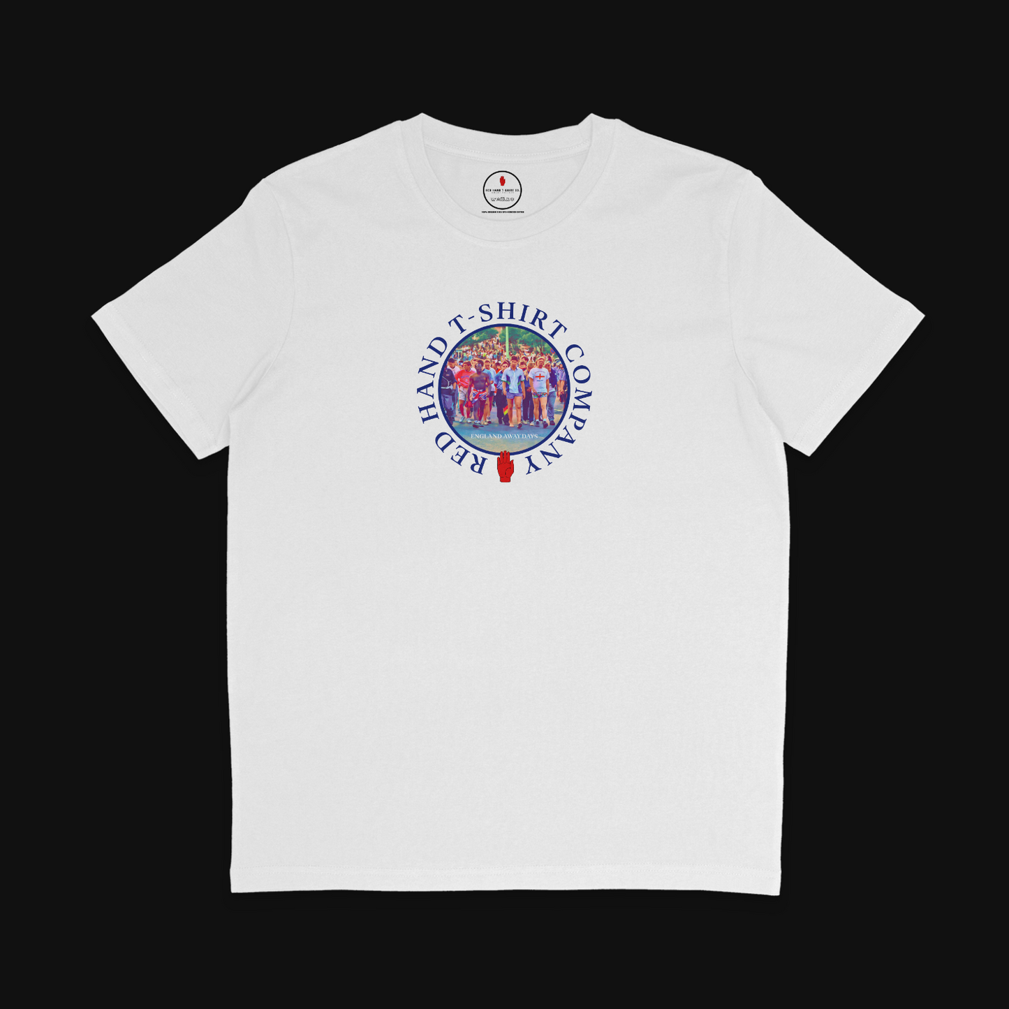 England Away Days T-Shirt: Black, Navy, White, Light Blue, Red
