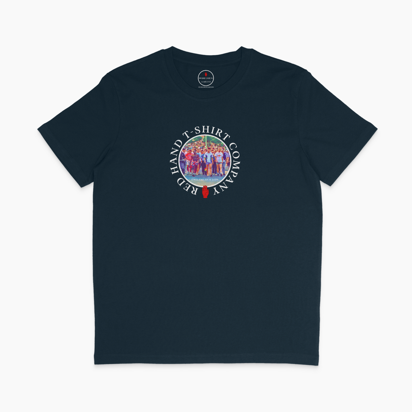 England Away Days T-Shirt: Black, Navy, White, Light Blue, Red