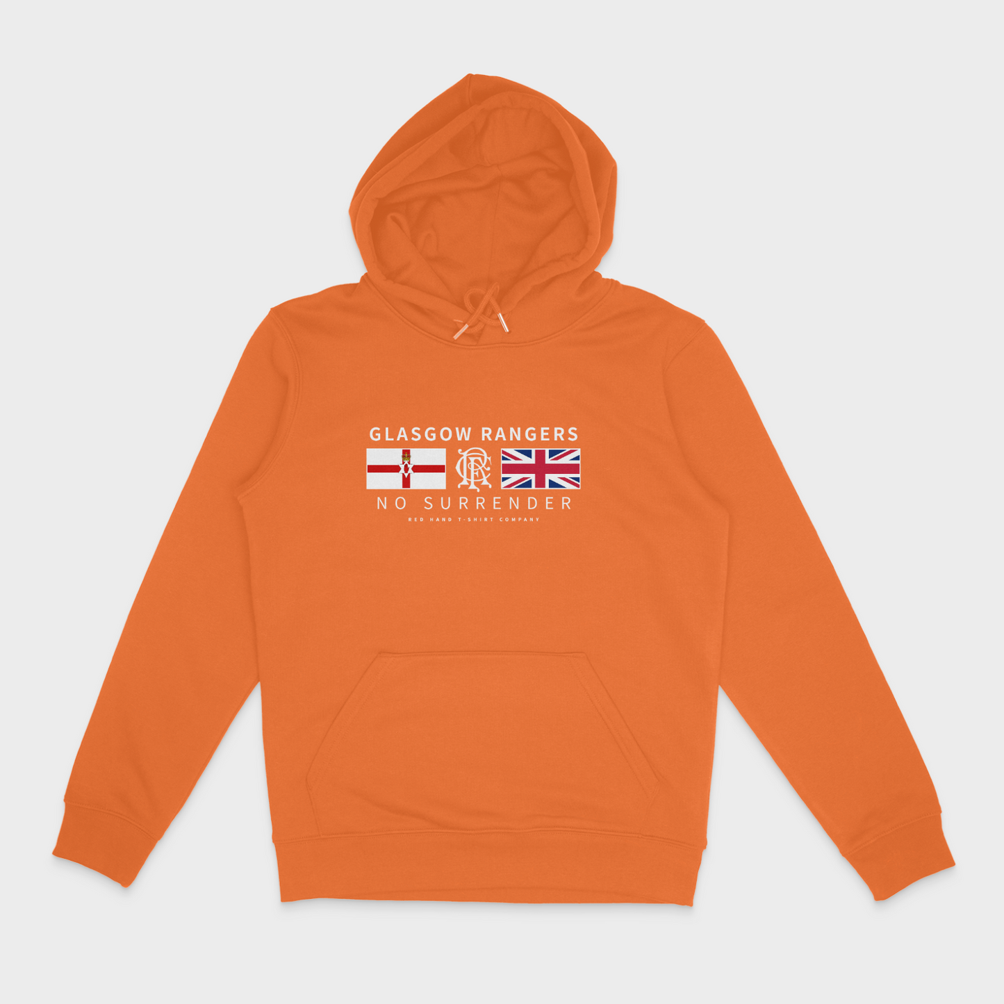 (Sale) Glasgow Rangers No Surrender Hoodie - 2XL Orange