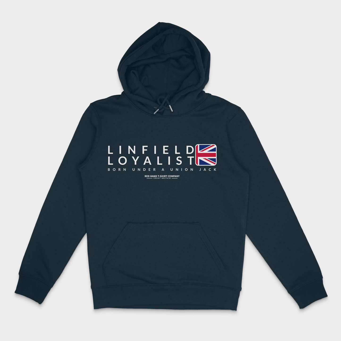 Linfield Born Under A Union Jack Hoodie