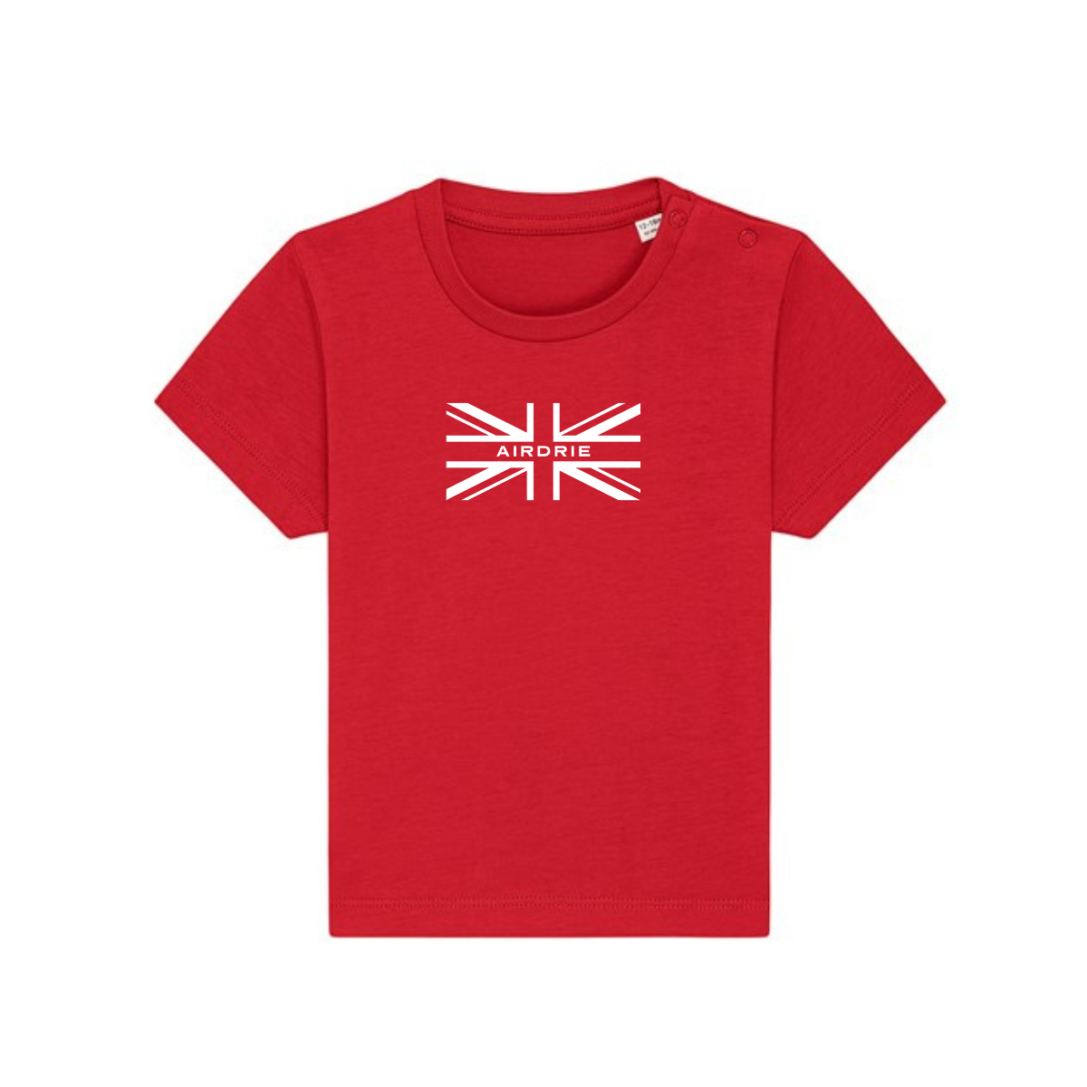 Airdrie Union Flag Baby T-Shirt - Red