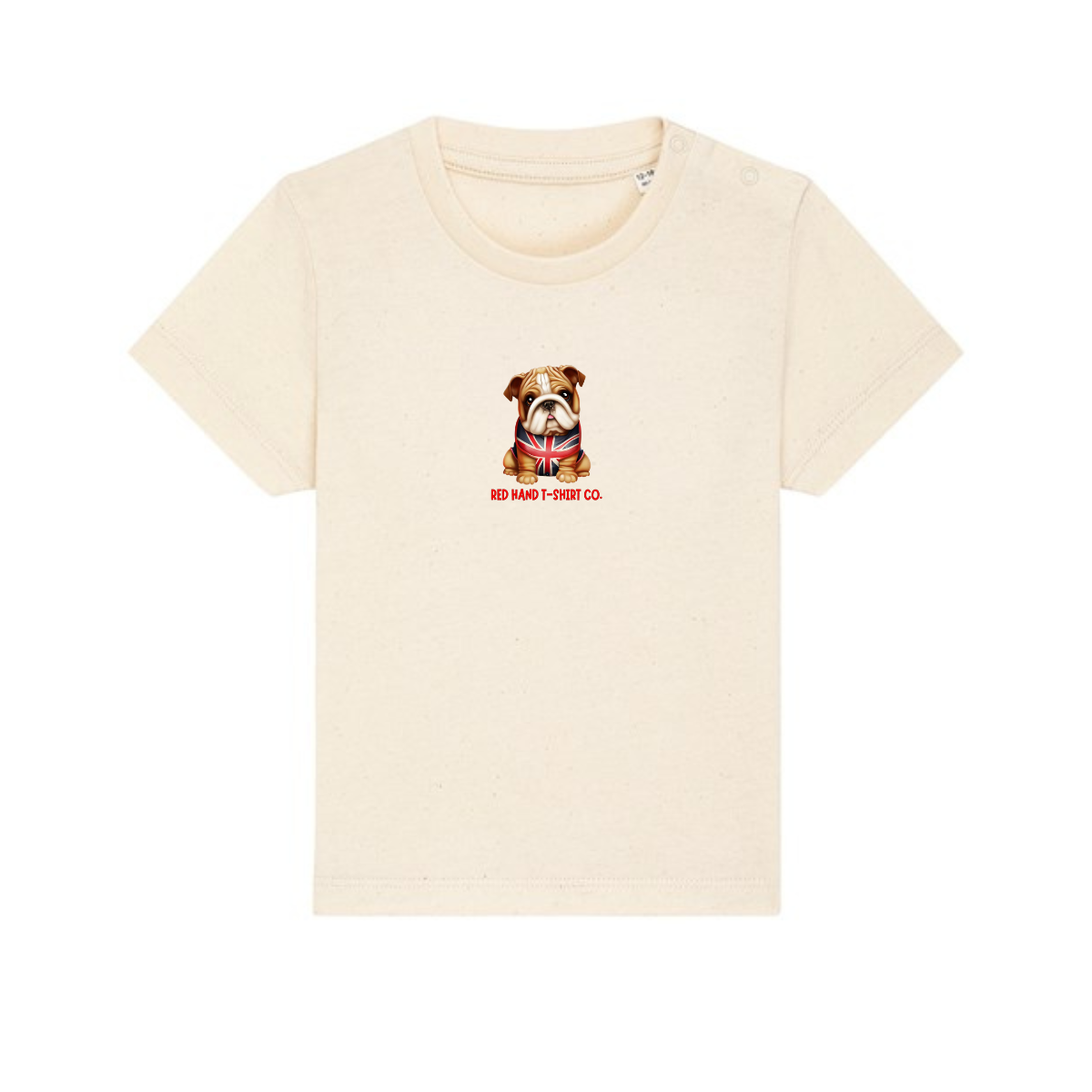 Bulldog Baby T-Shirt - Cream