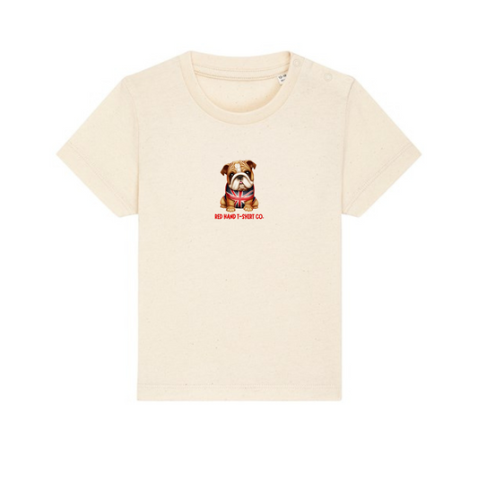 Bulldog Baby T-Shirt - Cream