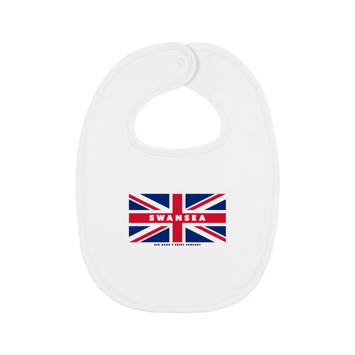 Swansea Baby Bib - White