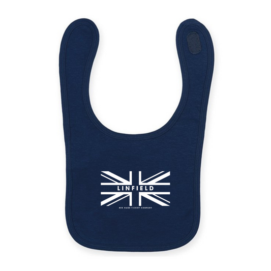 Linfield Union Flag Baby Bib - Navy