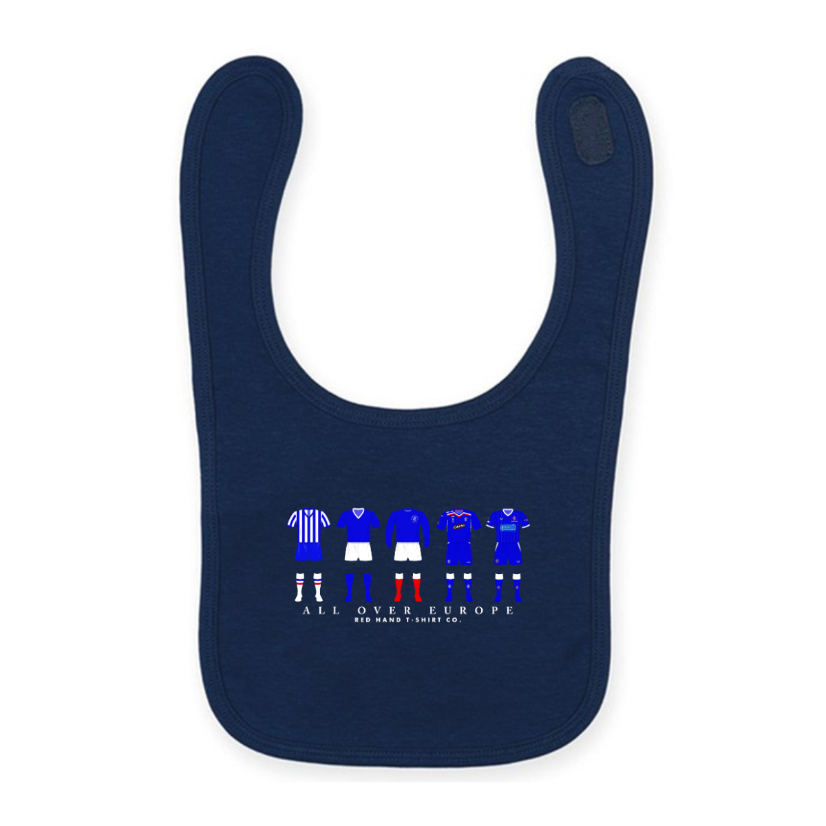 All Over Europe Baby Bib - Navy