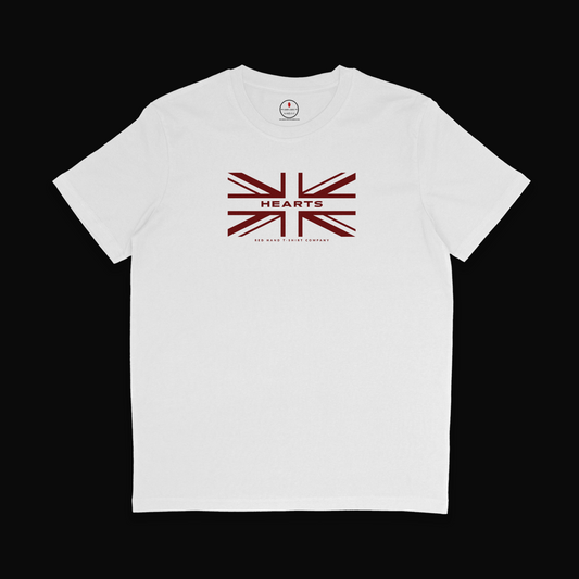 Hearts Union Flag T-shirt - White