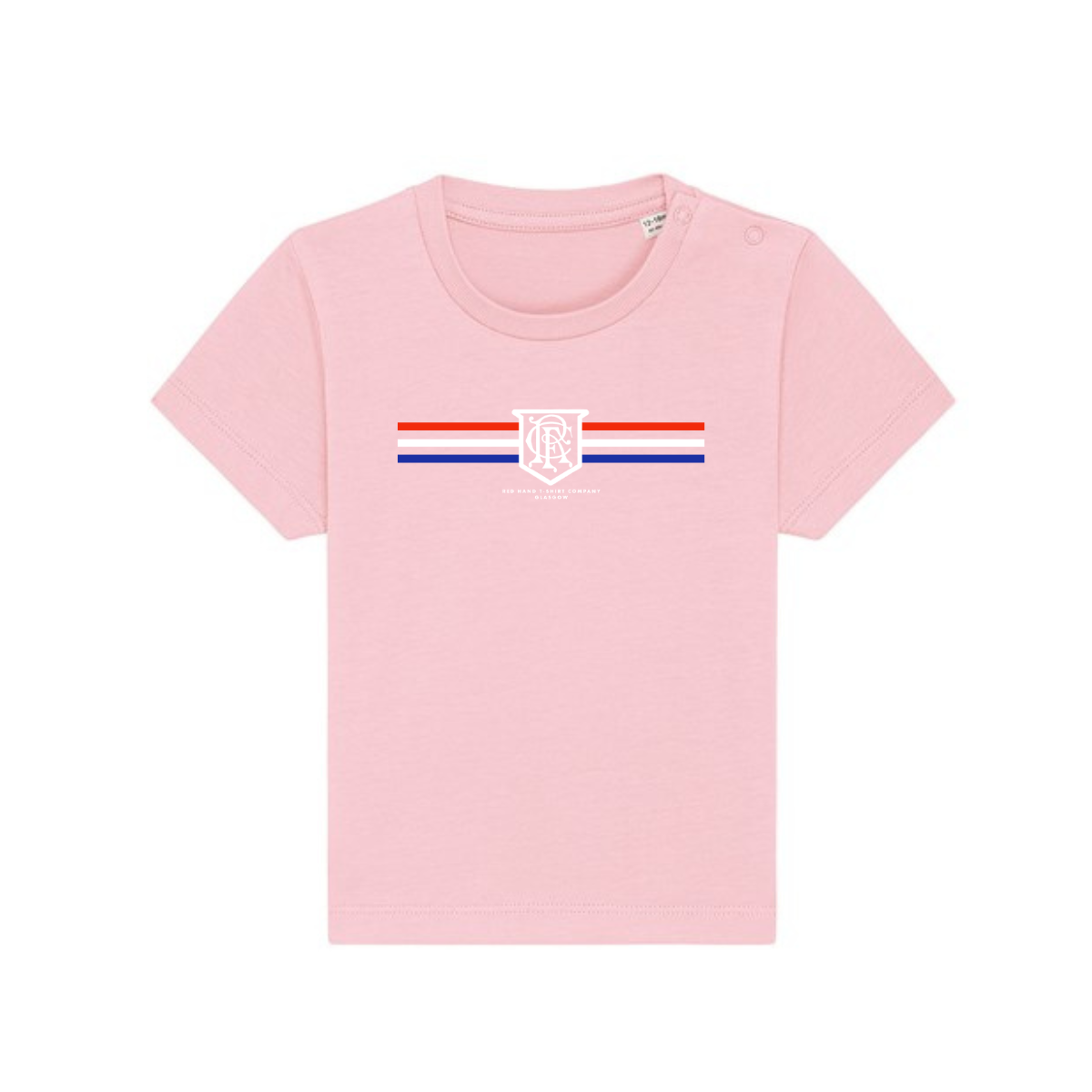 Rangers Three Stripes Baby T-Shirt - Pink