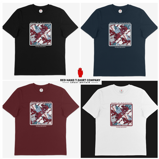 Heart Of Midlothian Retro Kit T-shirt