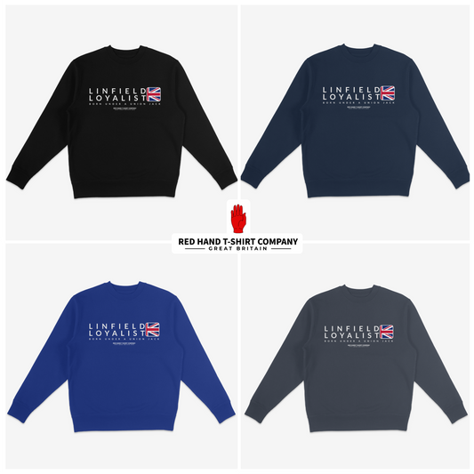Linfield Born Under A Union Jack Sweatshirt