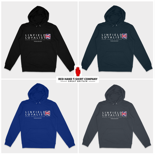 Linfield Born Under A Union Jack Hoodie