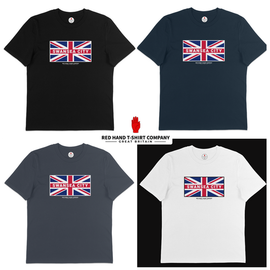 Swansea City Union Jack T-shirt