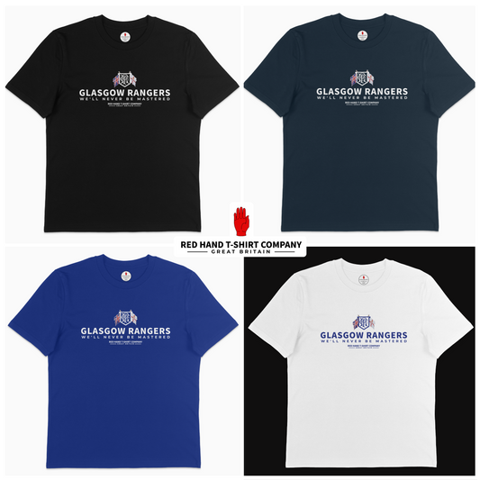 Glasgow Rangers We'll Never Be Mastered T-shirt