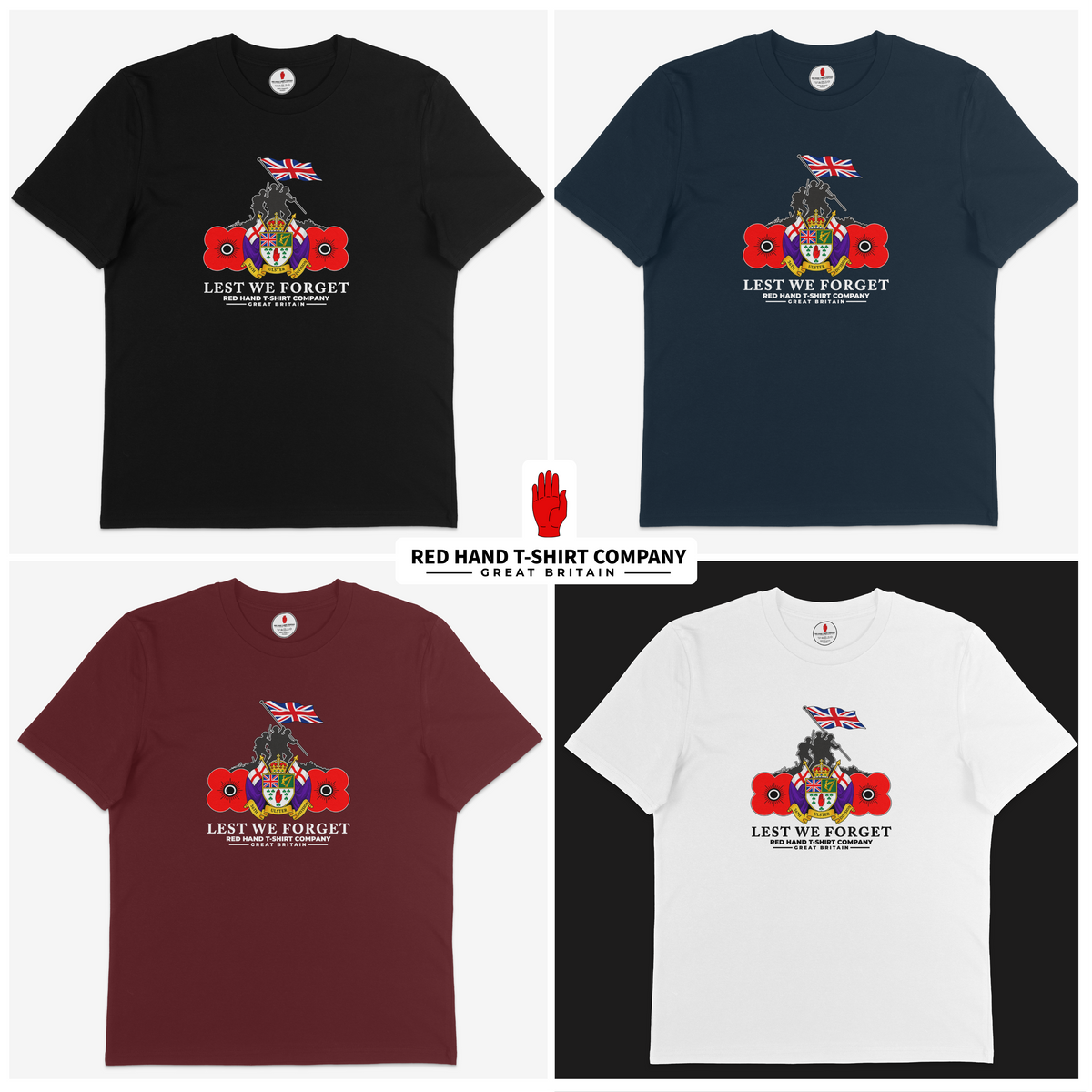 36th Ulster Division Lest We Forget T-shirt