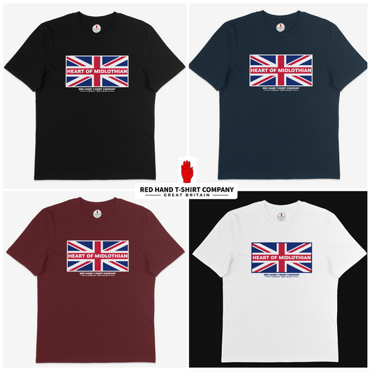 Heart Of Midlothian Union Jack T-shirt