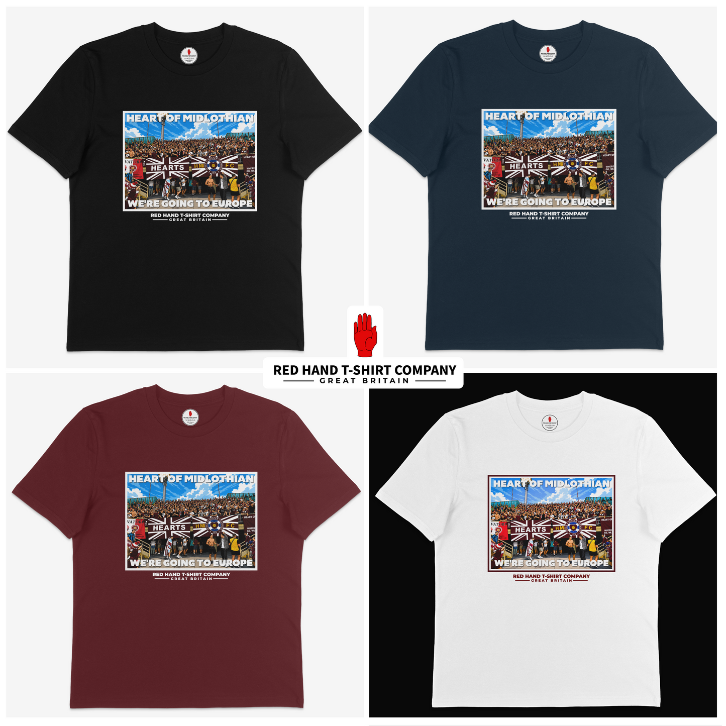 Hearts We're Going To Europe T-shirt