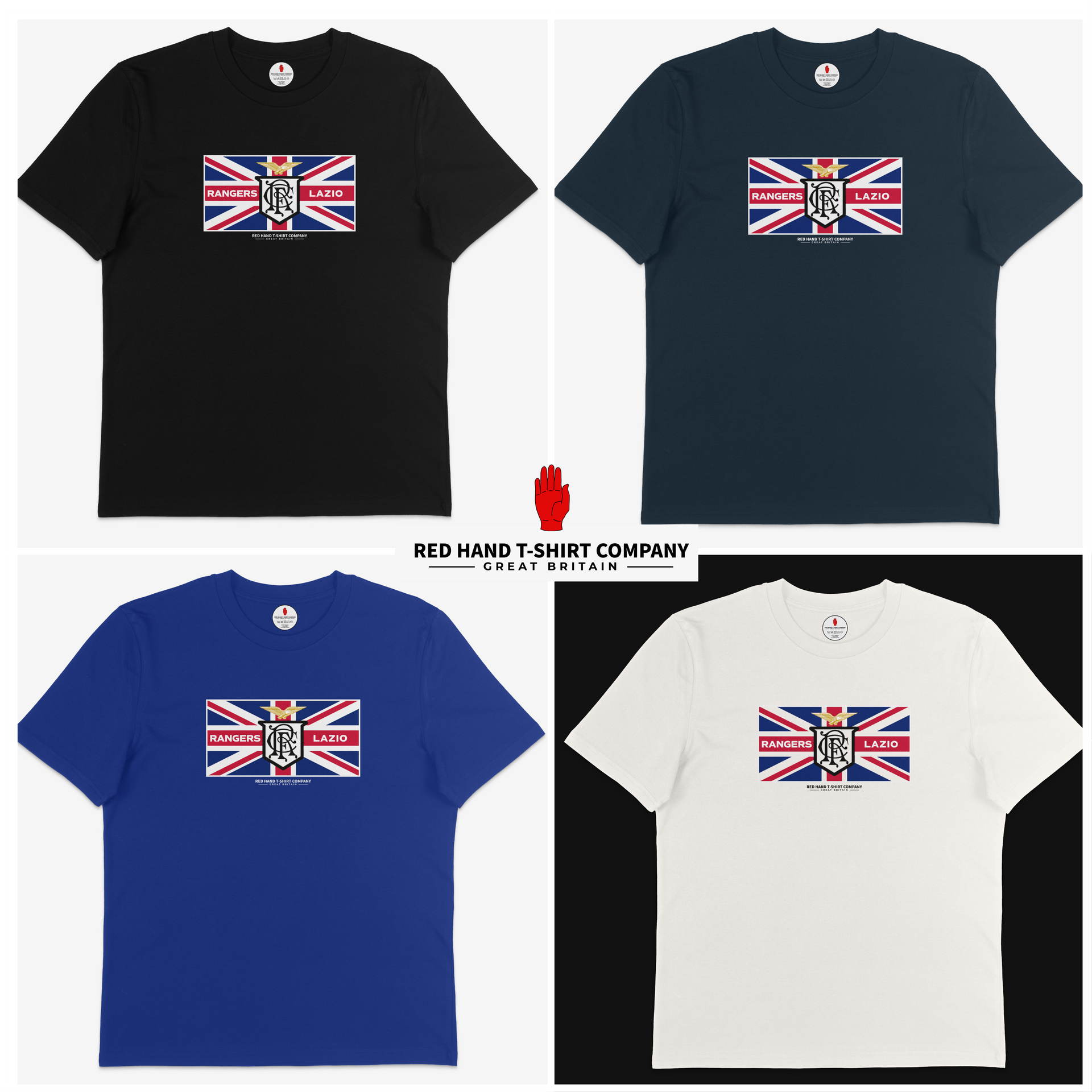 Rangers Lazio Union Jack T-shirt – Red Hand T-Shirt Company